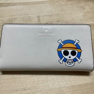 One Piece, Anime, Hand Painted, Kate Spade, Wallet, Brand New